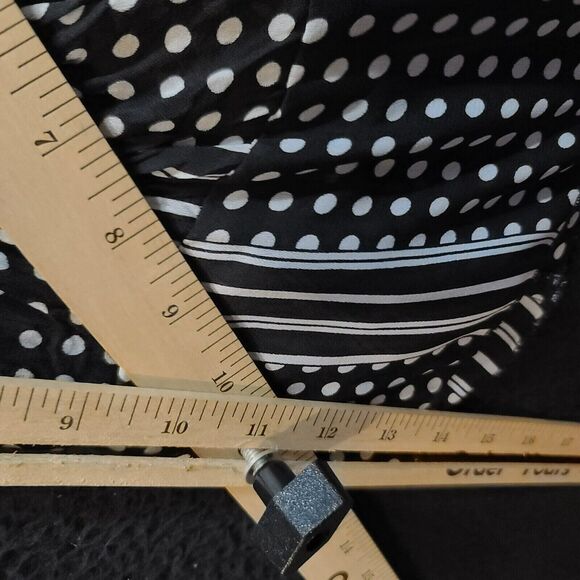 Robbie Bee Womens Blouse Multicolor Size Large 100% Polyester Long Sleeve Button - Picture 5 of 12